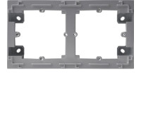 Адаптер для наружной установки 2Х, Lumina-Intens, серебристый, Lumina WL5822 Hager