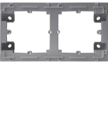 Адаптер для наружной установки 2Х, Lumina-Intens, серебристый, Lumina WL5822 Hager