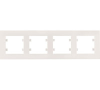 Рамка 4 поста, Lumina-Intens, белый, Lumina WL5740 Hager