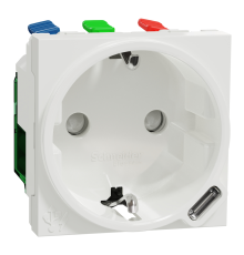 Розетка с USB тип С, 10,5 Вт, белый, 2 модуля, Unica New Schneider NU301718