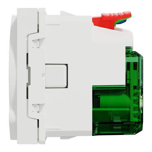 Розетка с USB тип С, 10,5 Вт, белый, 2 модуля, Unica New Schneider NU301718