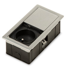 Врезная розетка в стол 220В, нержавеющая сталь, Versahit Mono ASA 060.25F.00001