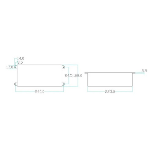 Выдвижной люк на 3 розетки, пустой, черный, Livolo VL-SHS013-B