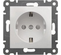 Розетка с заземлением и защитными шторками, белый, Lumina-2 WL1060 Hager