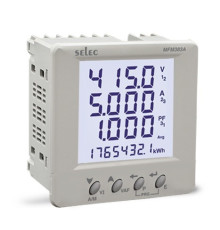 Анализатор LCD 96x96 мм. с RS485 Вх.