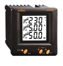 Цифровой мультиметр LCD 96x96 мм. Вх.20мА?6A/300В (LN),519В AC (LN); 1/3ф 240В AC