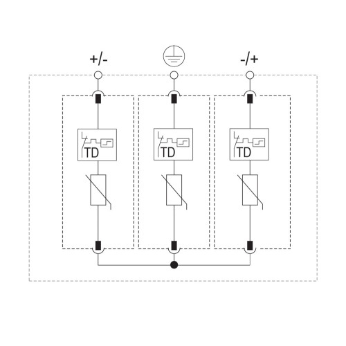 Ограничитель перенапряжения для защиты фотоэлектрических систем ETITEC EM T12 PV 1100/6,25 Y ETI 2440580