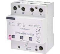 Ограничитель перенапряжения ETITEC VS T123 255/25 (4+0)