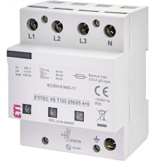 Ограничитель перенапряжения ETITEC VS T123 255/25 (4+0)