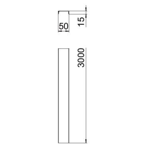 Крышка DGRR для проволочного лотка 50х3000х0,75 мм, FT (40-60 мкм) 6001820