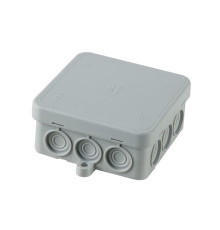 Коробка распределительная наружная 85х85х40мм полиэтилен IP55 с кабельными вводами ELETTROCANALI EC411C3