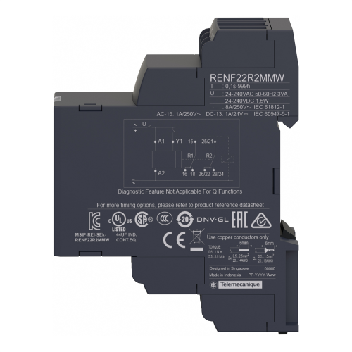 Многофункциональное реле времени, 24-240В, с NFC RENF22R2MMW