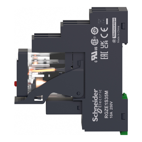 Реле электромеханическое интерфейсное в сборе, 2CO, 230В RXG22P7PV