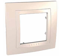 Рамка 1 пост, слоновая кость, Unica MGU2.002.25 Schneider