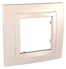 Рамка 1 пост, слоновая кость, Unica MGU2.002.25 Schneider