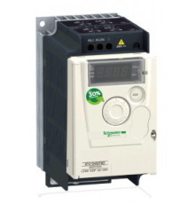 Преобразователь частоты 0.75кВт 220В, 1ф питание ATV12, с радиатором