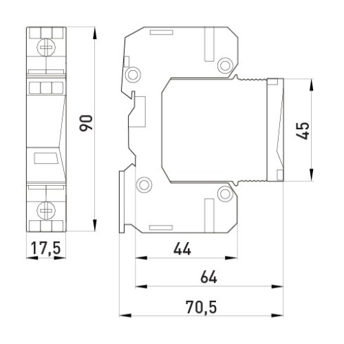 УЗИП e.PO I 1 e 280V/7kA класс I+II+III, 1 полюс 81.200/05
