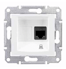 Компьютерная розетка RJ45, белый, SDN4300121 Schneider Sedna