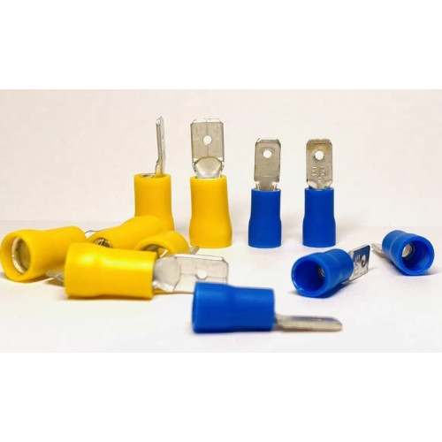 Наконечник Faston 0,25-1,5мм кв (папа 6.3х0.8) красный (100 шт) BM00180