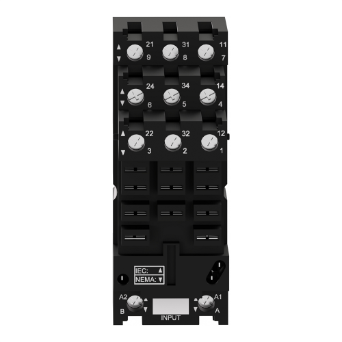 Розетка Harmony для реле RUMF2/RUMF3, 12A, винтовые клеммы, раздельный контакт RUZSF3M