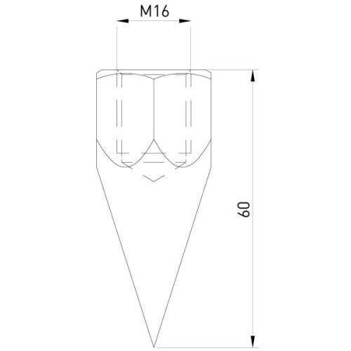 Наконечник резьбового стержня 16 мм z0010004