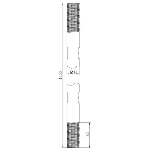 Стержень заземления D=16, L=1500 мм, оцинкованный z0010022