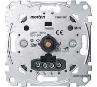 Диммер поворотный 20-315 Вт для емкостной нагрузки (RC), Merten MEG5136-0000