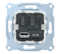 Механизм USB-зарядки Merten, A+C, 2,4А