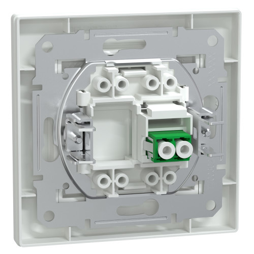 Розетка оптоволоконная LC APC Duplex, белый, EPH4600121 Schneider Asfora