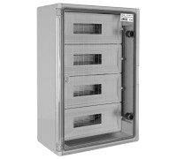 Щит ударопрочный на 60 модулей, прозрачная дверца, IP65, e.plbox.400.600.200.60m.tr ENEXT CP5115