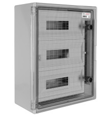 Щит ударопрочный на 54 модуля, прозрачная дверца, IP65, e.plbox.400.500.175.54m.tr ENEXT CP5114