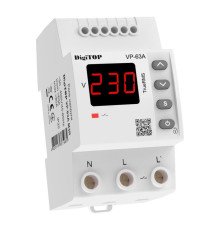 Реле напряжения 63А, VP-63A M3R DigiTop