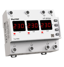 Реле напряжения 63А трехфазное, VP-3F63A M6R DigiTop