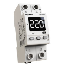 Реле напряжения 40А в компактном корпусе, белая индикация, VP-40A M2W DigiTop