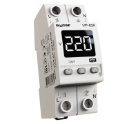 Реле напряжения 63А в компактном корпусе, белая индикация, VP-63A M2W DigiTop