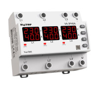 Реле напряжения с контролем тока 40А трехфазное, VA-3F40A M6R DigiTop