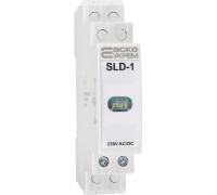 Сигнальный индикатор белый, 230V AC/DC, SLD-1