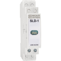 Сигнальный индикатор белый, 230V AC/DC, SLD-1