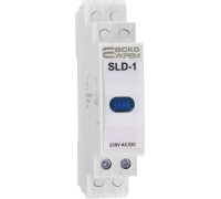 Сигнальный индикатор синий, 230V AC/DC, SLD-1