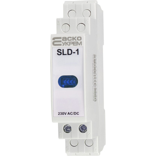 Сигнальный индикатор синий, 230V AC/DC, SLD-1 A0140030034