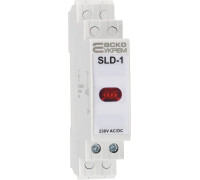 Сигнальный индикатор красный, 230V AC/DC, SLD-1