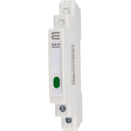Индикатор на дин-рейку зеленый, узкий, 230V AC/DC, SLD-1H A0140030002