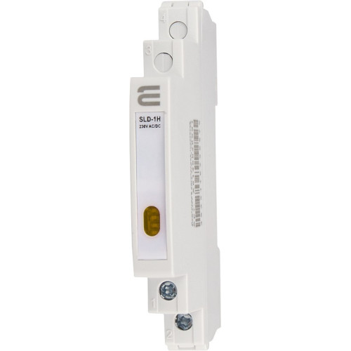 Индикатор на дин-рейку желтый, узкий, 230V AC/DC, SLD-1H A0140030003