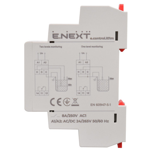 Реле контроля уровня жидкости, 8А, e.control.l01m ENEXT
