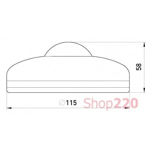 Датчик движения инфракрасный потолочный, 360гр, IP20, черный, e.sensor.pir.07.black