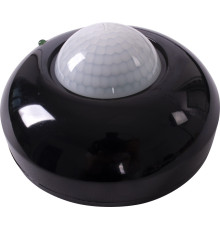 Датчик движения инфракрасный потолочный, 360гр, IP20, черный, e.sensor.pir.07.black