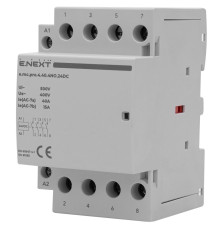Модульный контактор 40А 4р 4NO, катушка 24В, e.mc.pro.4.40.4NO.24DC