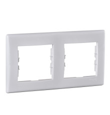 Рамка 2 поста IP44-выкл. IP20-розет., белая, Sedna SDN5810321 Schneider