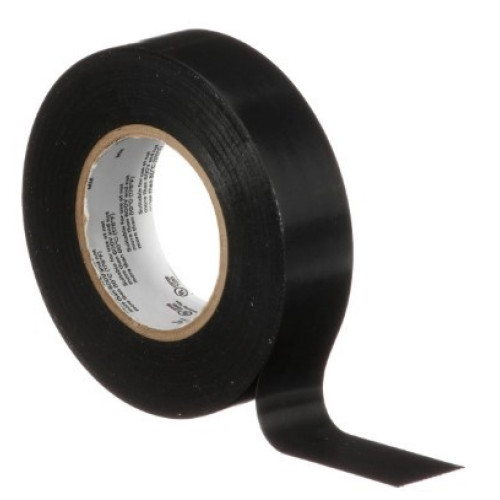 Изолента ПВХ черная, 20м, Temflex 165, 3M