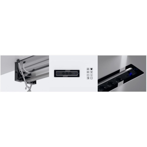 Вращающийся блок розеток 3х220В + USB тип С + С (47Вт), черное стекло, Versaturn ASA 060.24F.00071
